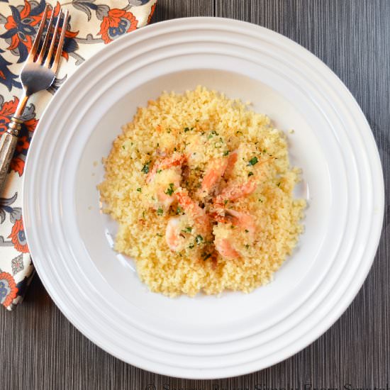 Quick Herb Panko Baked Shrimp