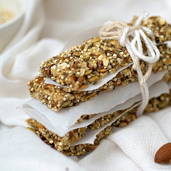 Pumpkin Seed Quinoa Granola Bars