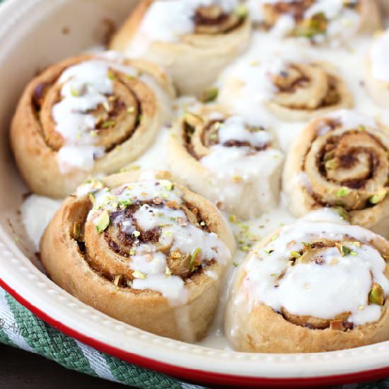 Guinness Pistachios Sweet Rolls