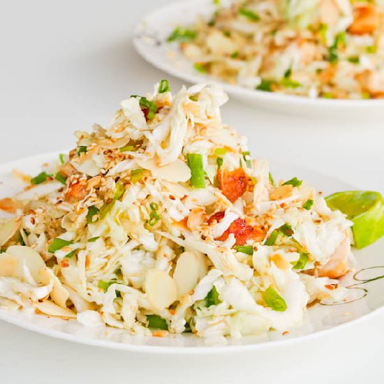 Napa Cabbage Almond Chicken Salad