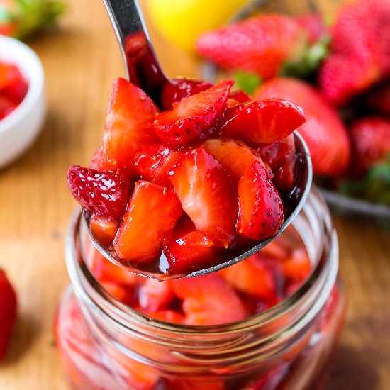 Fresh Strawberry Topping
