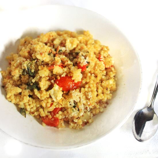 Little Pastas with Tomatoes & Feta