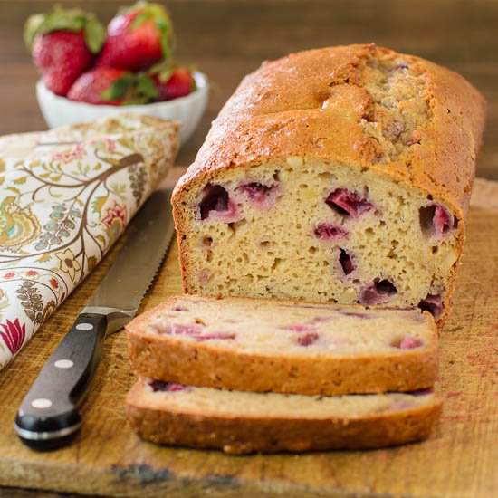 Strawberry Almond Quick Bread