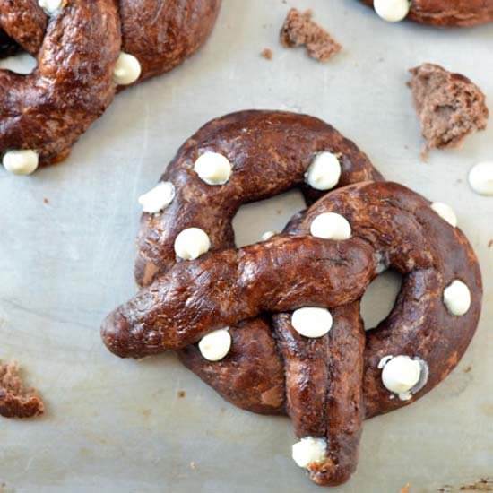Chocolate Soft Pretzels