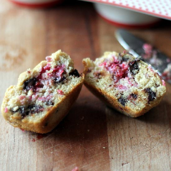 Raspberry Chocolate Chip Muffins