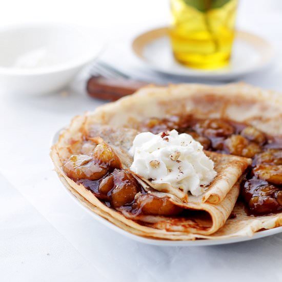 Bananas Foster Crepes