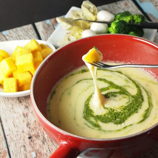 Pesto Fondue
