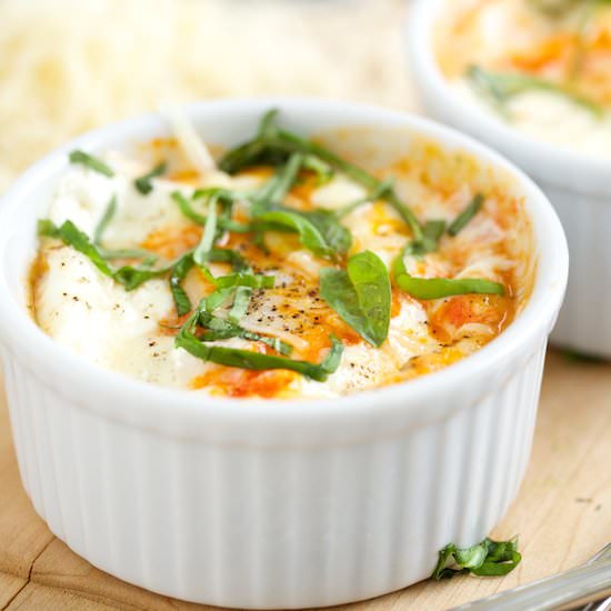 Saucy Italian Baked Eggs
