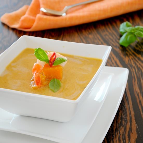 Thai Squash and Prawn Soup