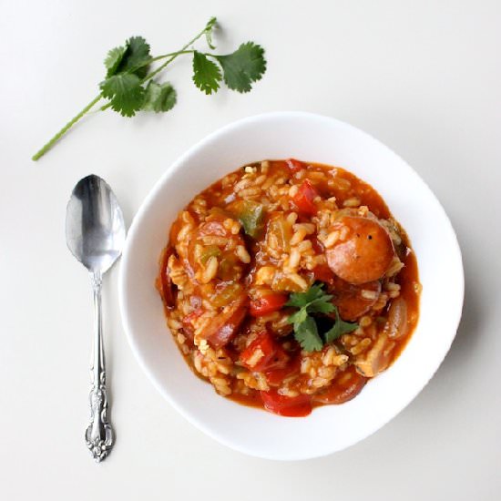 Jambalaya w. Kelbasa & Shrimp