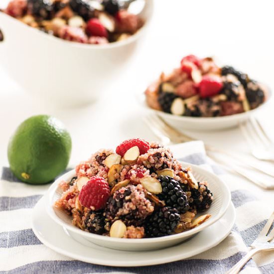 Quinoa with Fresh Berries & Almonds