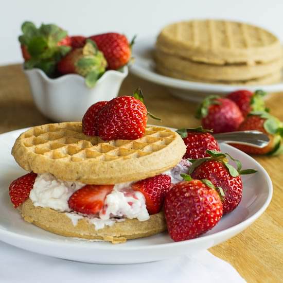Strawberry Waffle Sandwich