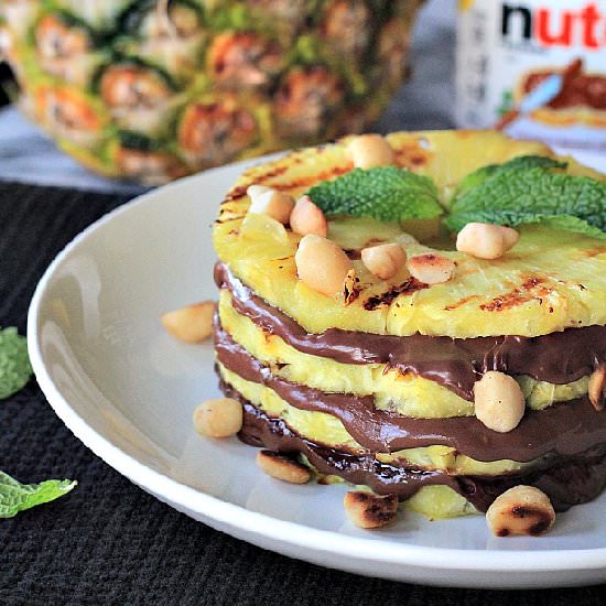 Grilled Pineapple with Nutella