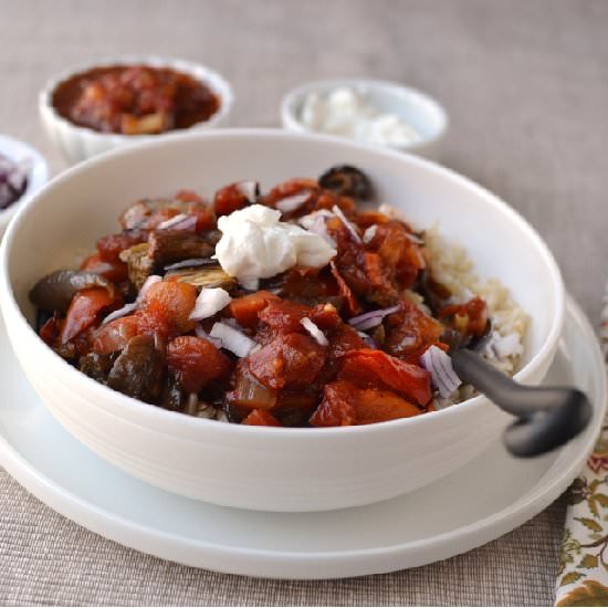 Roasted Veggies with Rice