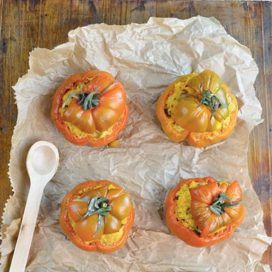 Millet Stuffed Tomatoes