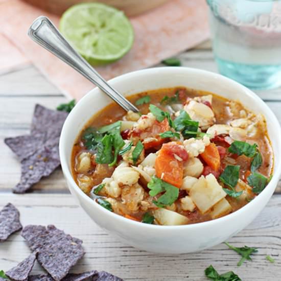 hearty chipotle chicken soup
