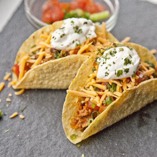 Beef and Black Bean Tacos