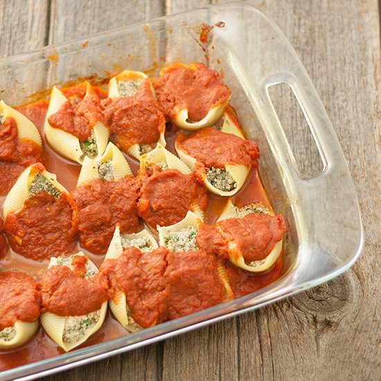 Stuffed Shells with Tofu Ricotta