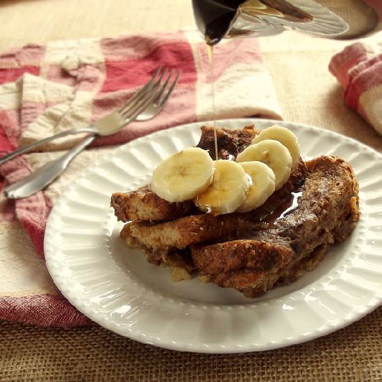 Vegan Baked Banana French Toast