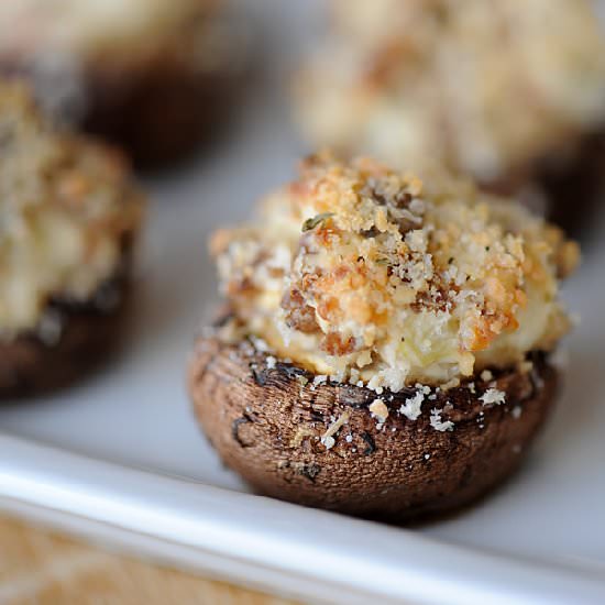 Sausage Stuffed Mushrooms