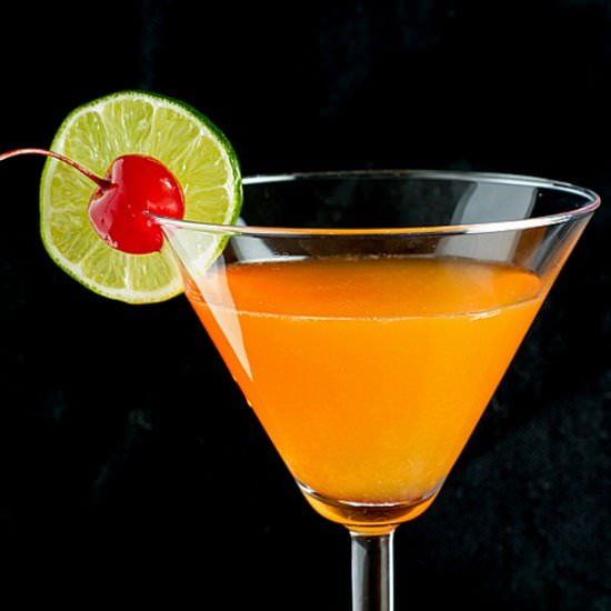 Tangerine Passionfruit Rum-tini