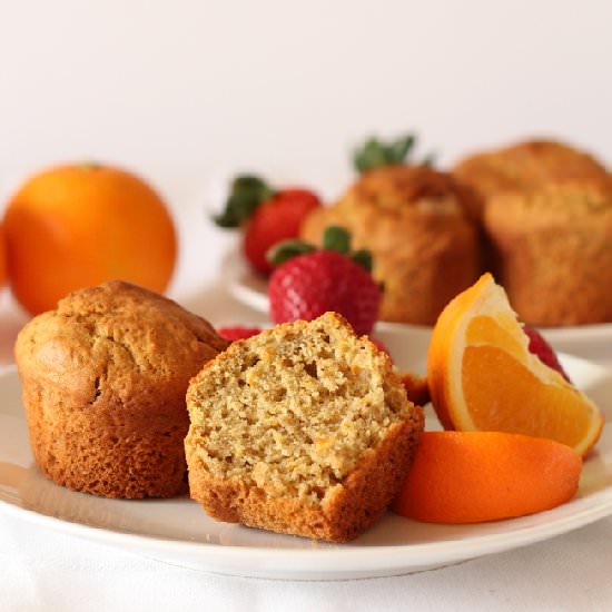 Orange Spiced Almond Muffins