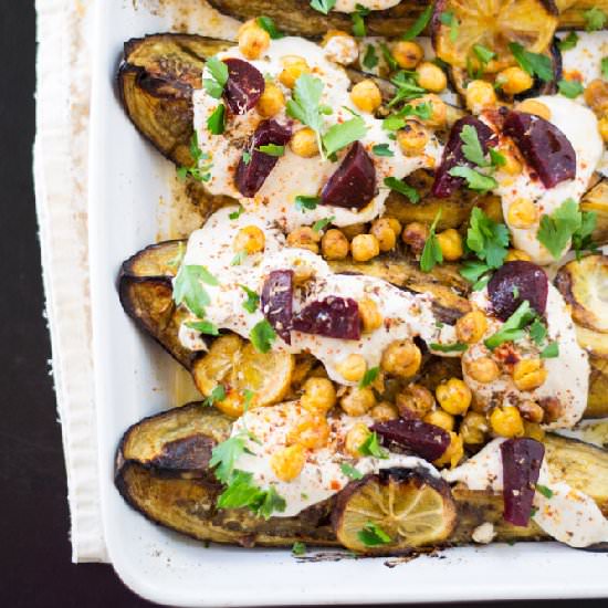 Deconstructed Baba Ghanoush