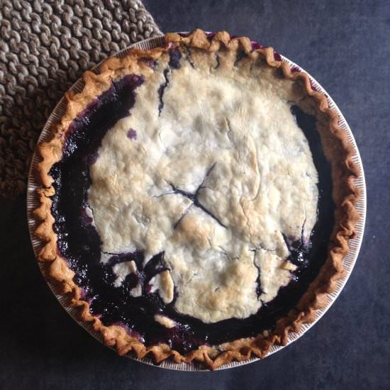 Chocolate Blueberry Pie