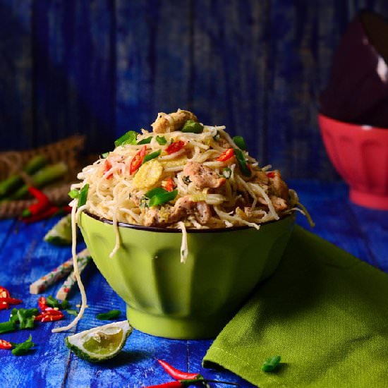 Thai Lemon Grass Chicken Noodles