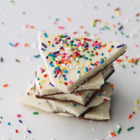 Cake Batter Bark