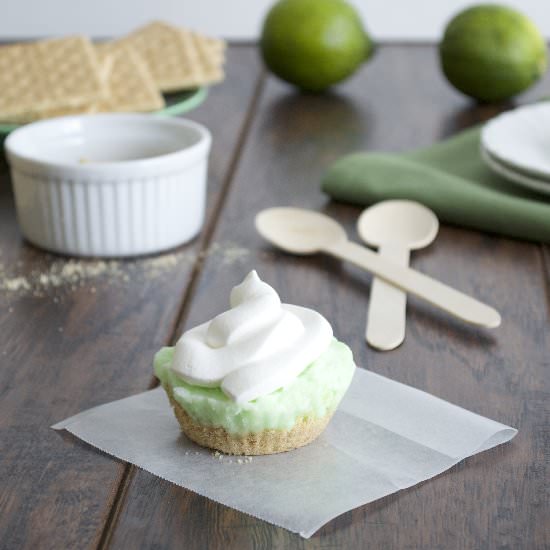 Lime Graham Cracker Crumb Pies