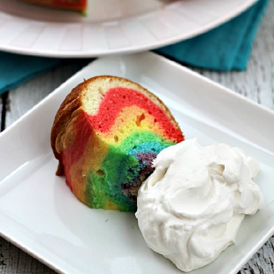 Rainbow Cloud Cake