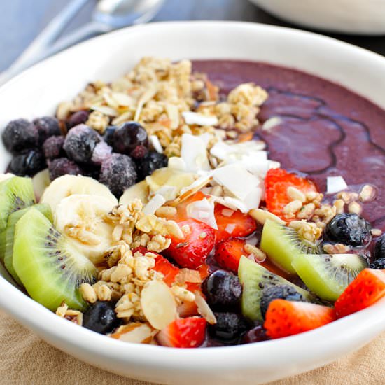 Classic Açaí Bowls (vegan & GF)