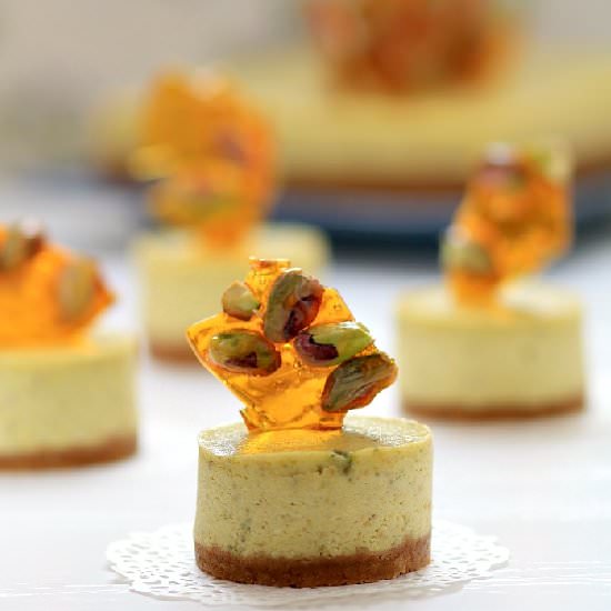 Pistachio-lime cheesecake