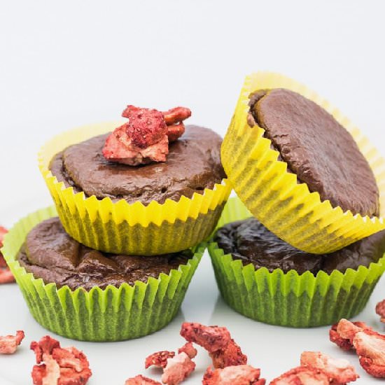 Chocolate Strawberry Protein Muffin