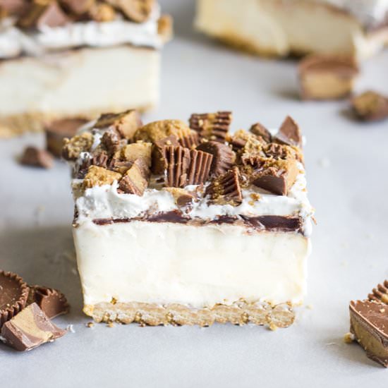 Peanut Butter Cup Ice Cream Dessert