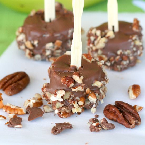 Pecan Chocolate Banana Bites