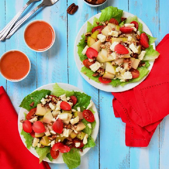 Pear Pecan Feta Salad