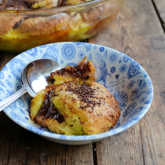 Chocolate Brioche Bread Pudding