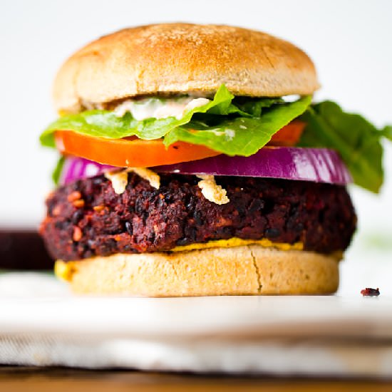 Black & Beet Burger