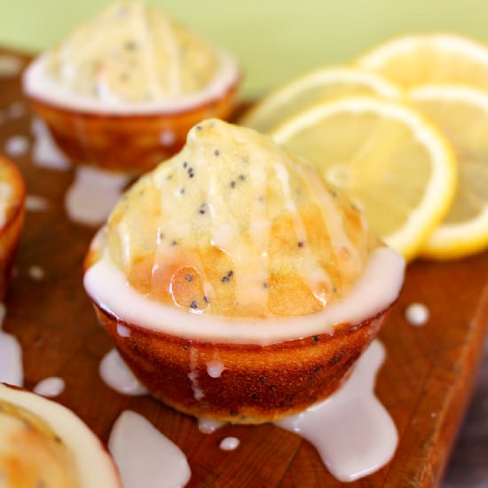 Glazed Lemon Poppyseed Muffins