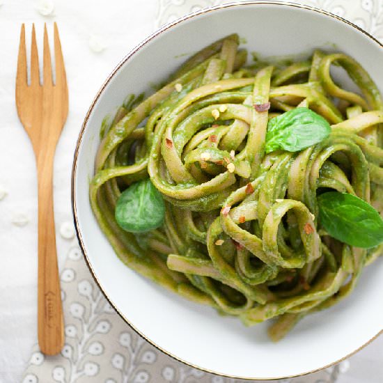Ginger Coconut Green Linguine