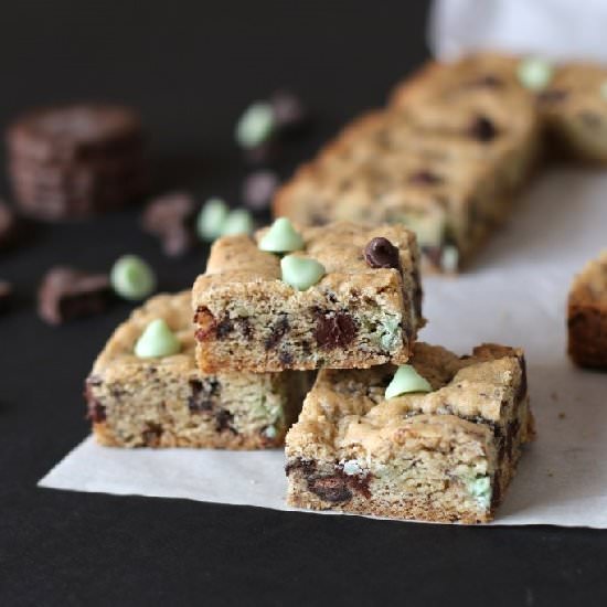 Double Mint Cookie Bars