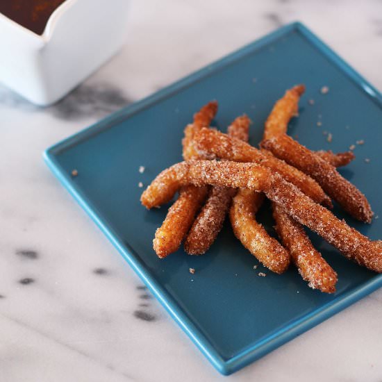 Mini Churros with Hot Chocolate