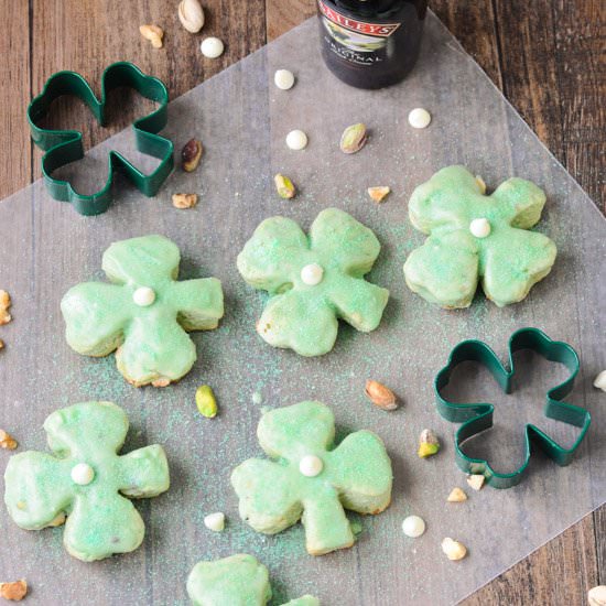 Shamrock Pistachio Cookies
