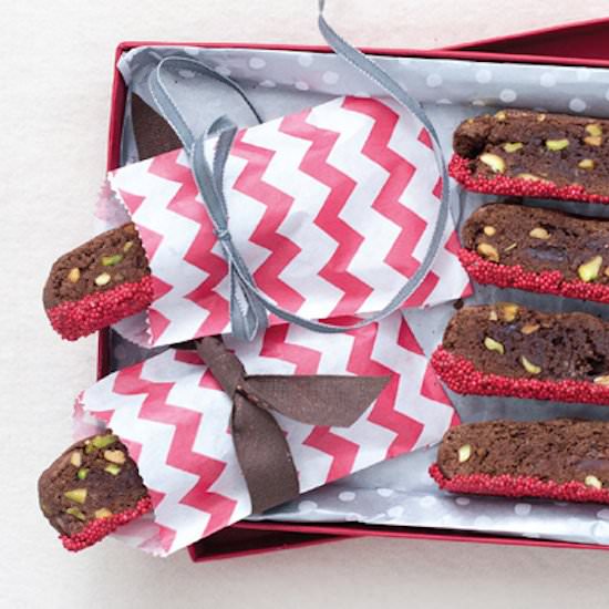 Chocolate Pistachio Biscotti