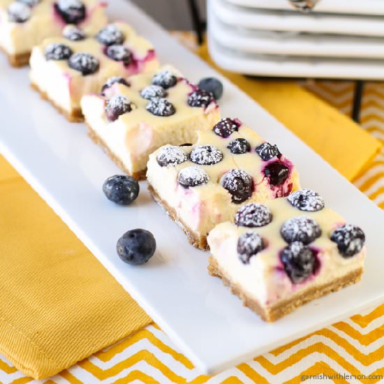 Lemon Blueberry Cheesecake Bars