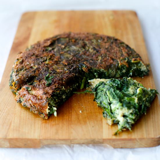 Spinach and Kale Tortilla