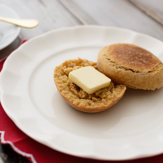 Honey Wheat English Muffins