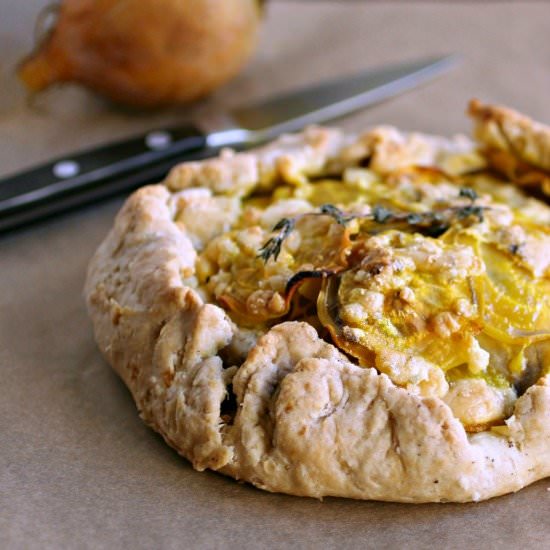 Savory Beet and Gorgonzola Galette